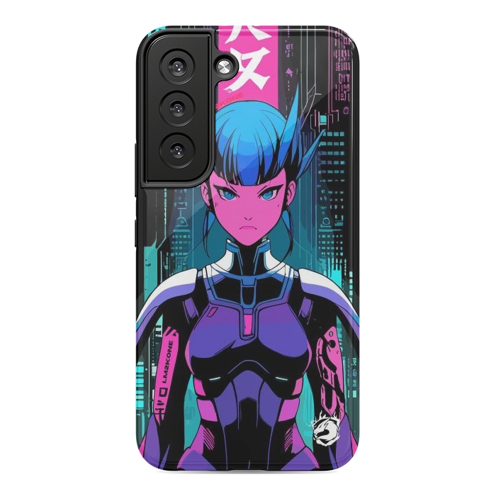 Galaxy S22 StrongFit Cyberpunk Japan Neon by LM2Kone