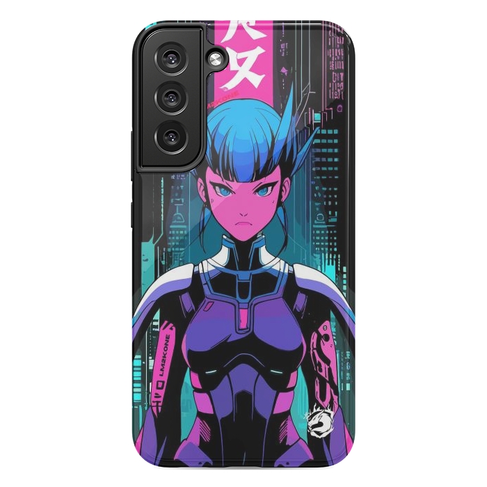 Galaxy S22 plus StrongFit Cyberpunk Japan Neon by LM2Kone