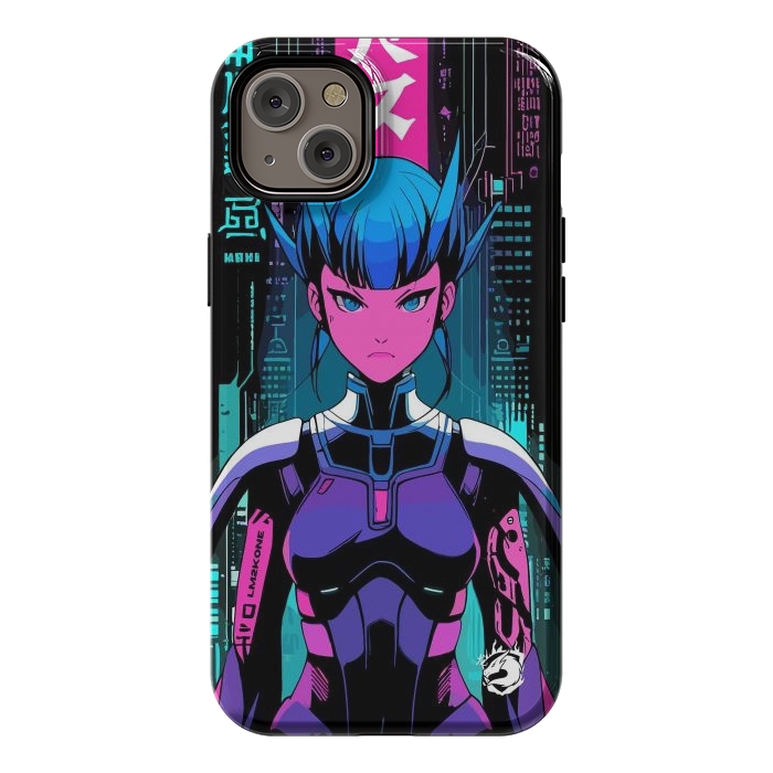 iPhone 14 Plus StrongFit Cyberpunk Japan Neon by LM2Kone