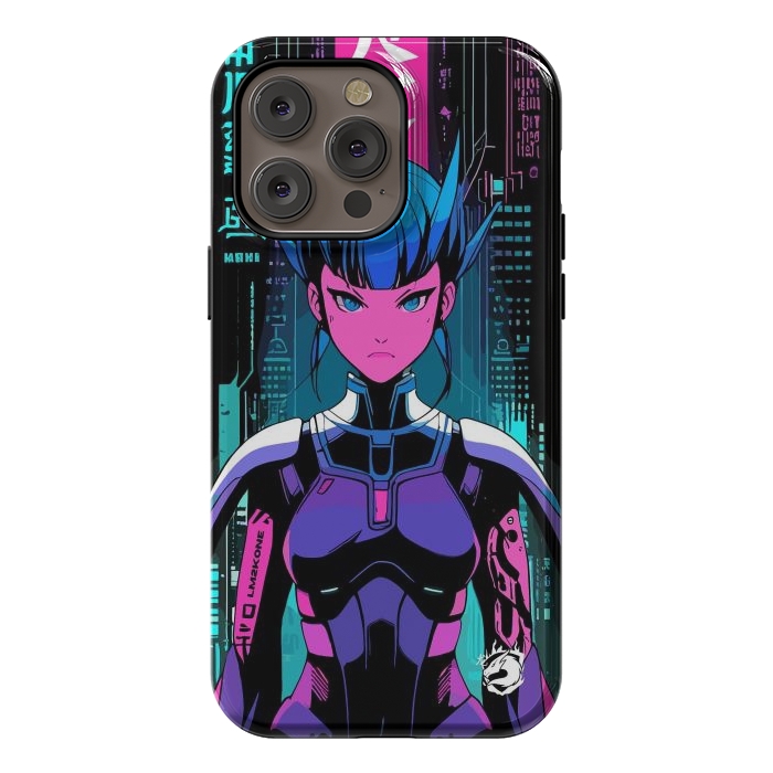 iPhone 14 Pro max StrongFit Cyberpunk Japan Neon by LM2Kone