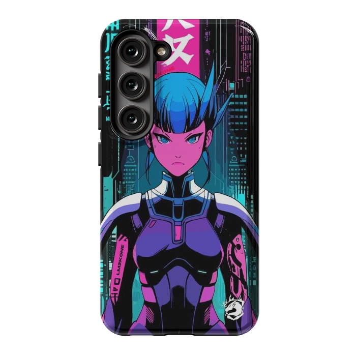 Galaxy S23 StrongFit Cyberpunk Japan Neon by LM2Kone