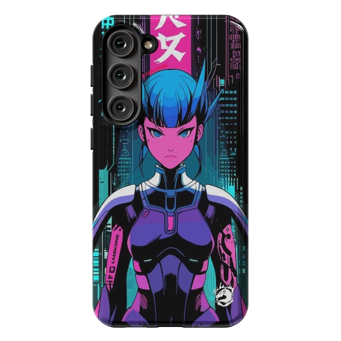 Galaxy S23 Plus StrongFit Cyberpunk Japan Neon by LM2Kone