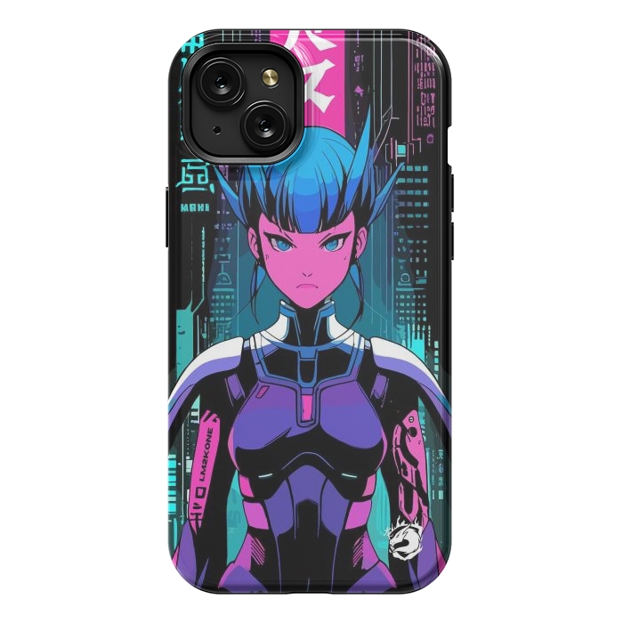 iPhone 15 Plus StrongFit Cyberpunk Japan Neon by LM2Kone