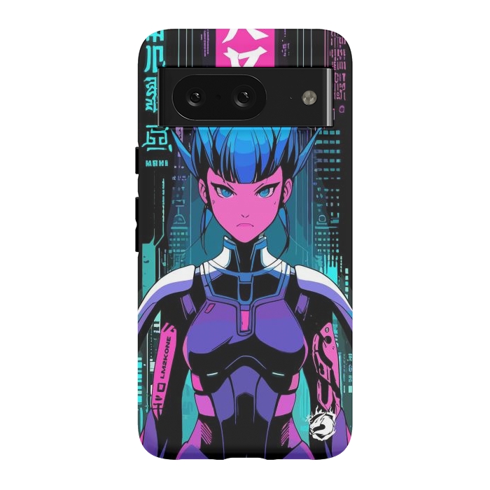 Pixel 8 StrongFit Cyberpunk Japan Neon by LM2Kone