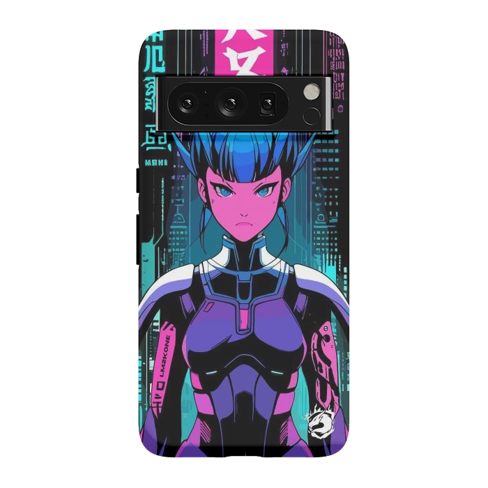 Pixel 8 Pro StrongFit Cyberpunk Japan Neon by LM2Kone