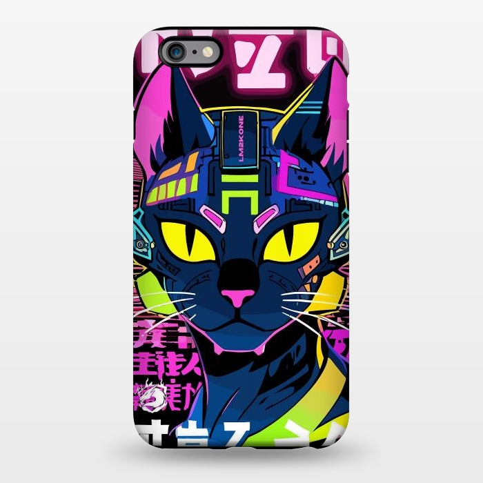 iPhone 6/6s plus StrongFit Cyberpunk Cat Neon by LM2Kone