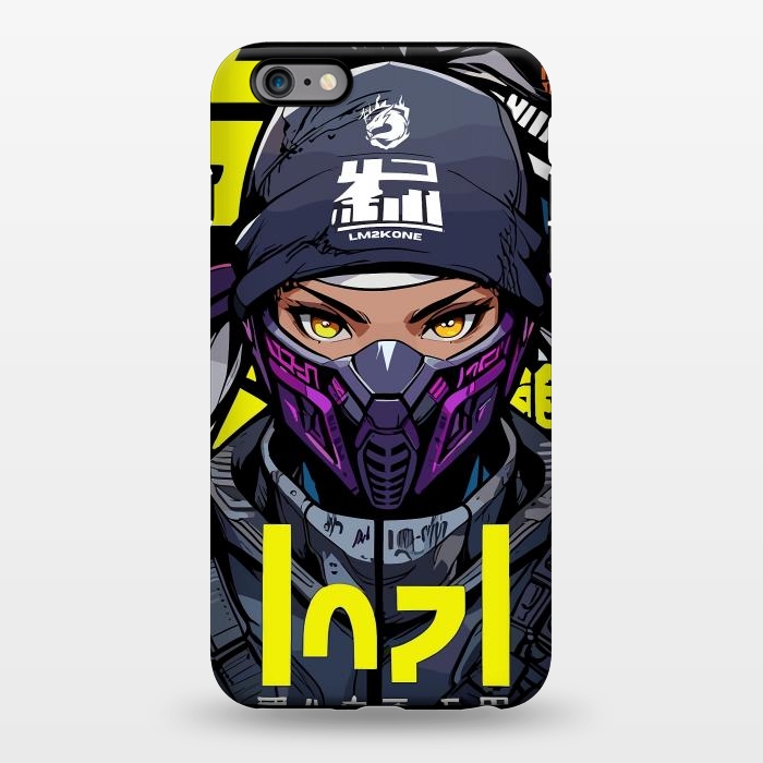 iPhone 6/6s plus StrongFit Cyberpunk Ninja Girl by LM2Kone