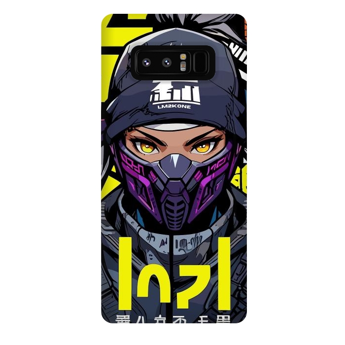 Galaxy Note 8 StrongFit Cyberpunk Ninja Girl by LM2Kone