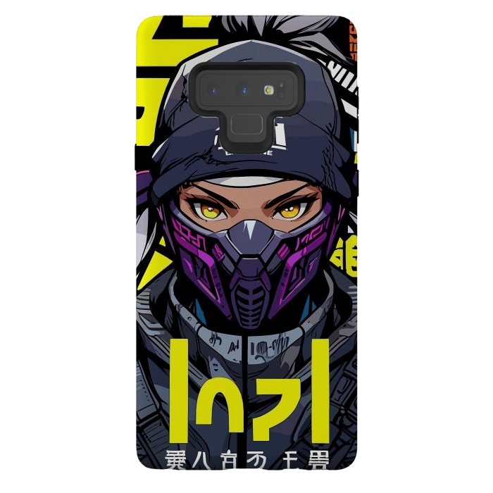 Galaxy Note 9 StrongFit Cyberpunk Ninja Girl by LM2Kone