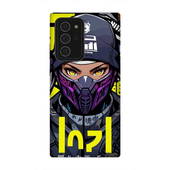 Galaxy Note 20 Ultra StrongFit Cyberpunk Ninja Girl by LM2Kone