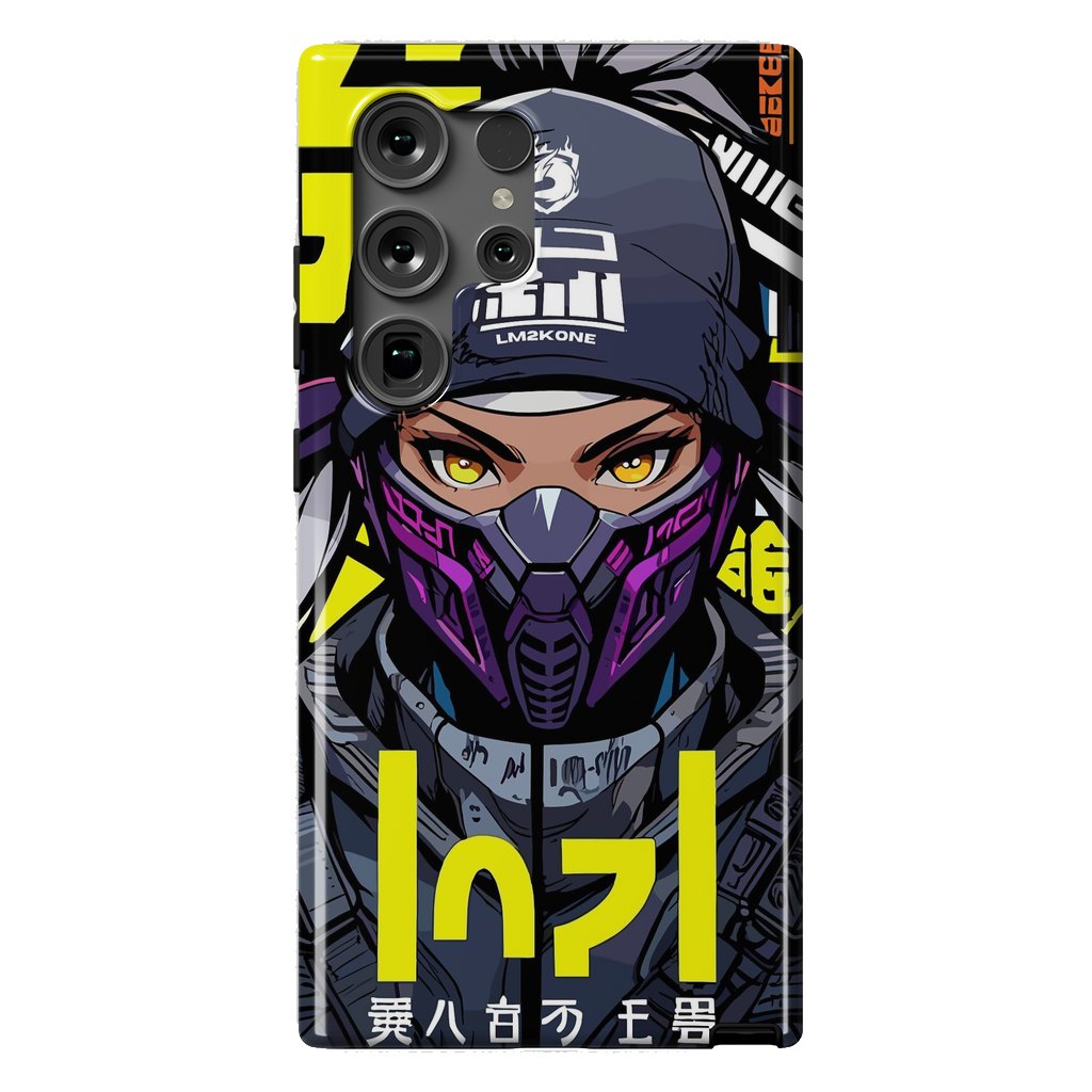 Galaxy S24 Ultra StrongFit Cyberpunk Ninja Girl by LM2Kone