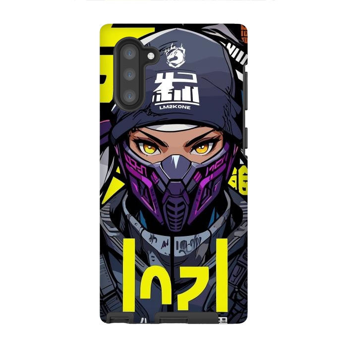 Galaxy Note 10 StrongFit Cyberpunk Ninja Girl by LM2Kone