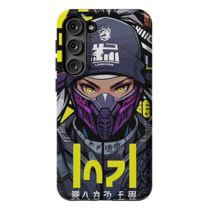 Galaxy S23 Plus StrongFit Cyberpunk Ninja Girl by LM2Kone