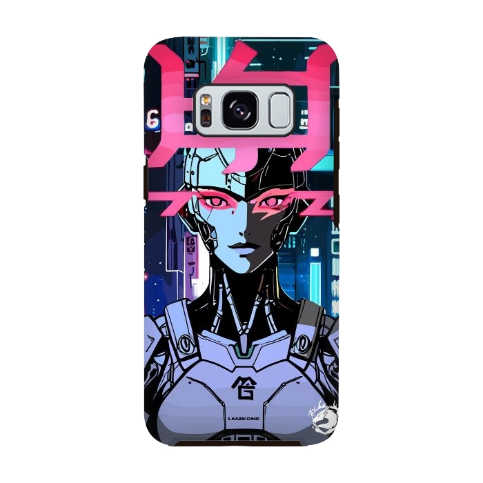 Galaxy S8 StrongFit Cyberpunk Cyborg Neon by LM2Kone