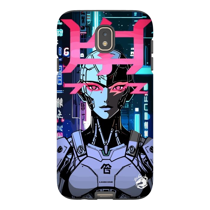 Galaxy J7 StrongFit Cyberpunk Cyborg Neon by LM2Kone