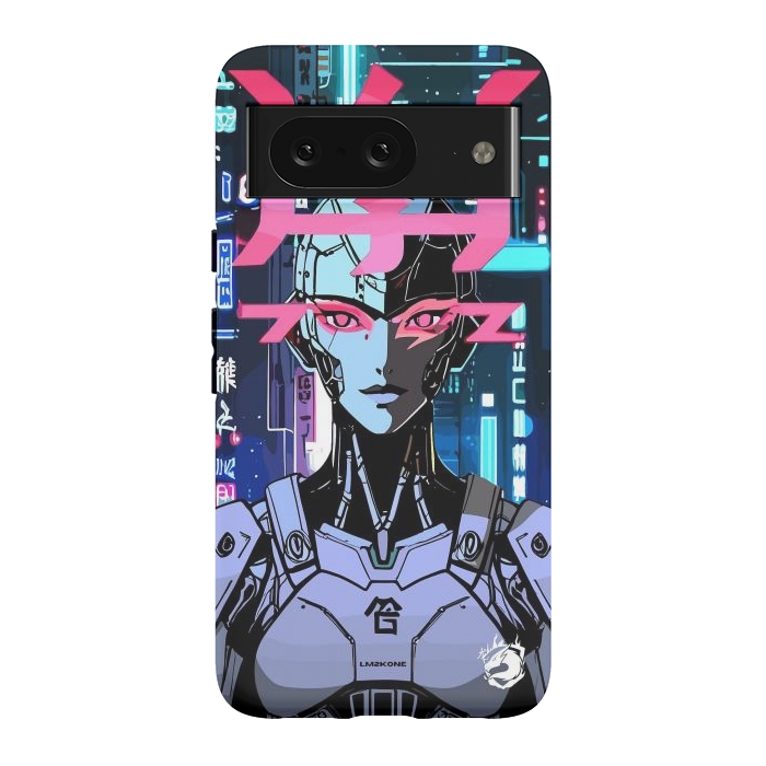 Pixel 8 StrongFit Cyberpunk Cyborg Neon by LM2Kone