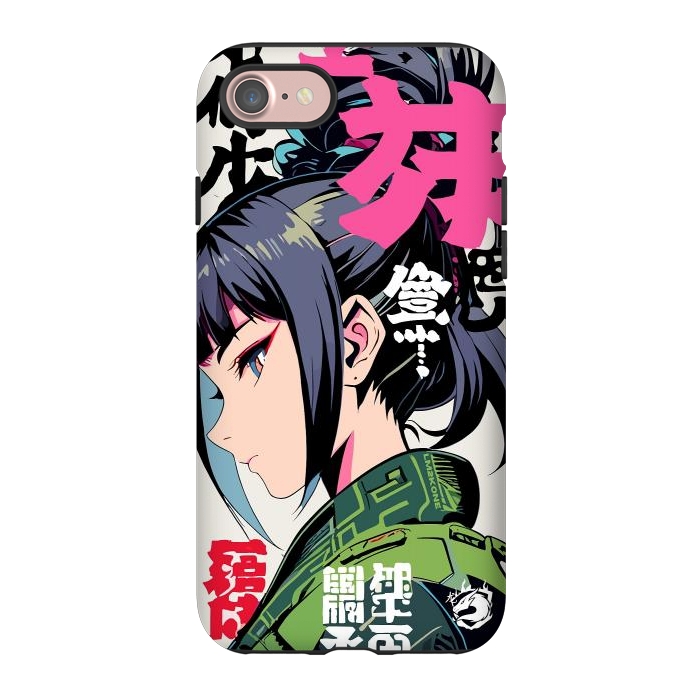 iPhone 7 StrongFit Green Geisha Anime by LM2Kone