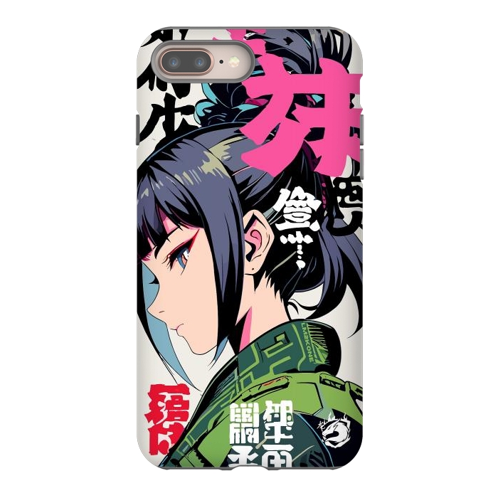 iPhone 7 plus StrongFit Green Geisha Anime by LM2Kone