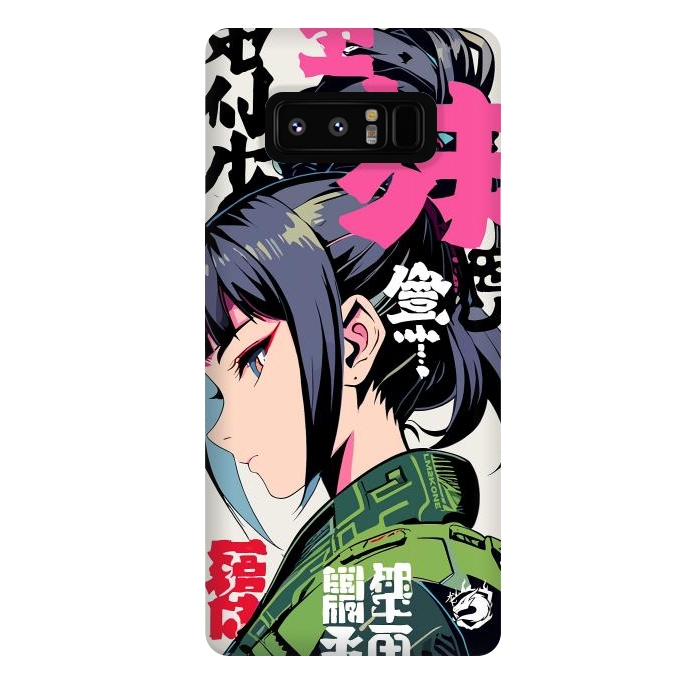 Galaxy Note 8 StrongFit Green Geisha Anime by LM2Kone