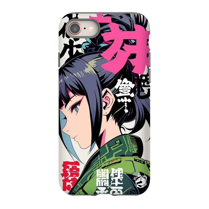 iPhone 8 StrongFit Green Geisha Anime by LM2Kone