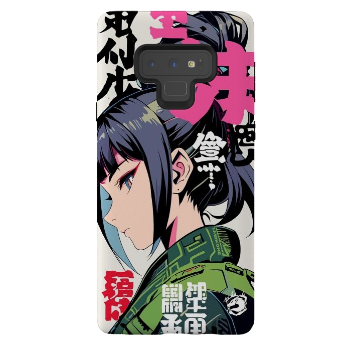 Galaxy Note 9 StrongFit Green Geisha Anime by LM2Kone