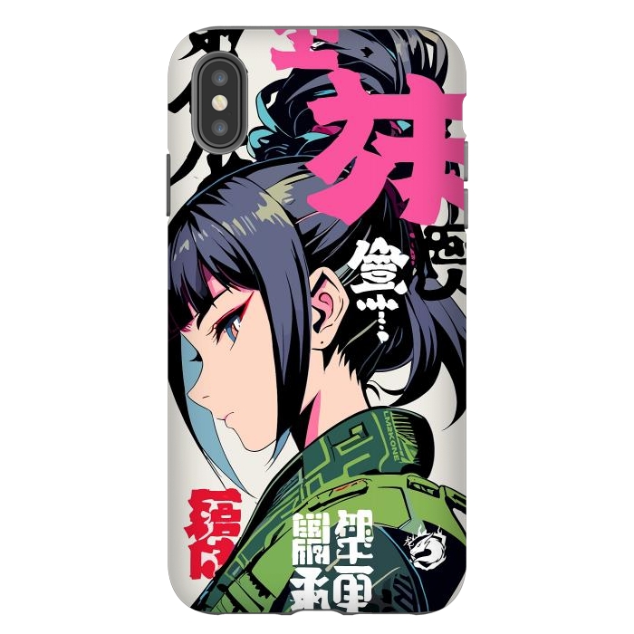 iPhone Xs Max StrongFit Green Geisha Anime by LM2Kone