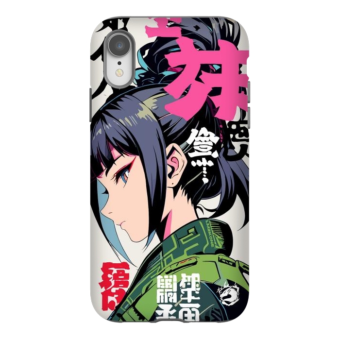 iPhone Xr StrongFit Green Geisha Anime by LM2Kone