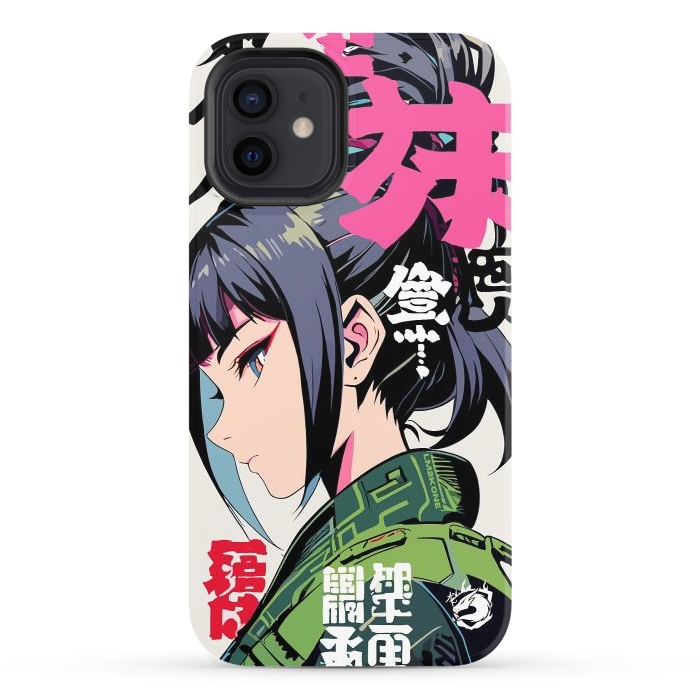 iPhone 12 StrongFit Green Geisha Anime by LM2Kone