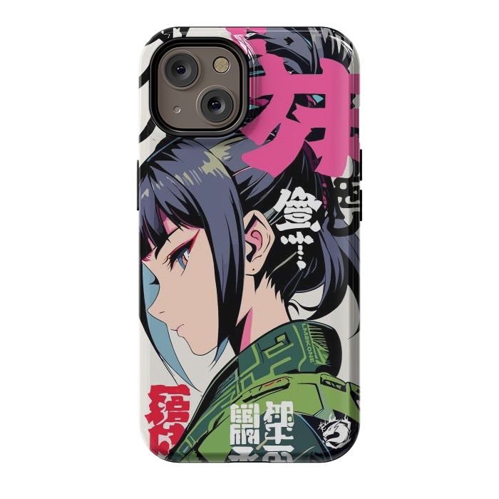 iPhone 14 StrongFit Green Geisha Anime by LM2Kone