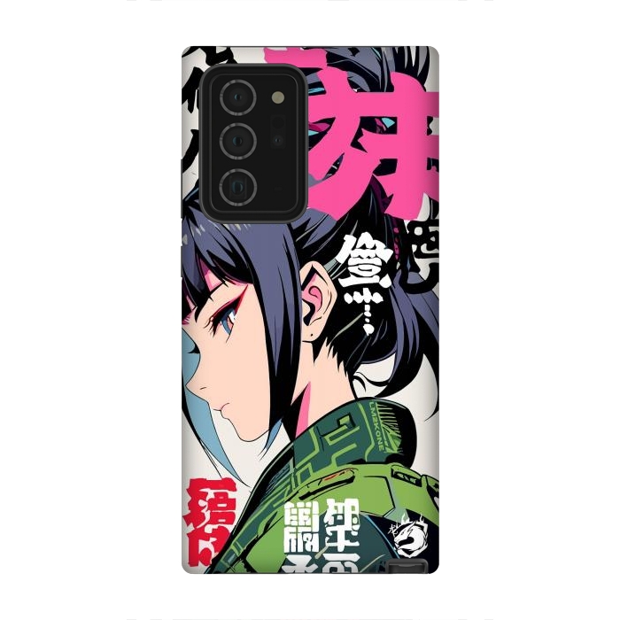 Galaxy Note 20 Ultra StrongFit Green Geisha Anime by LM2Kone