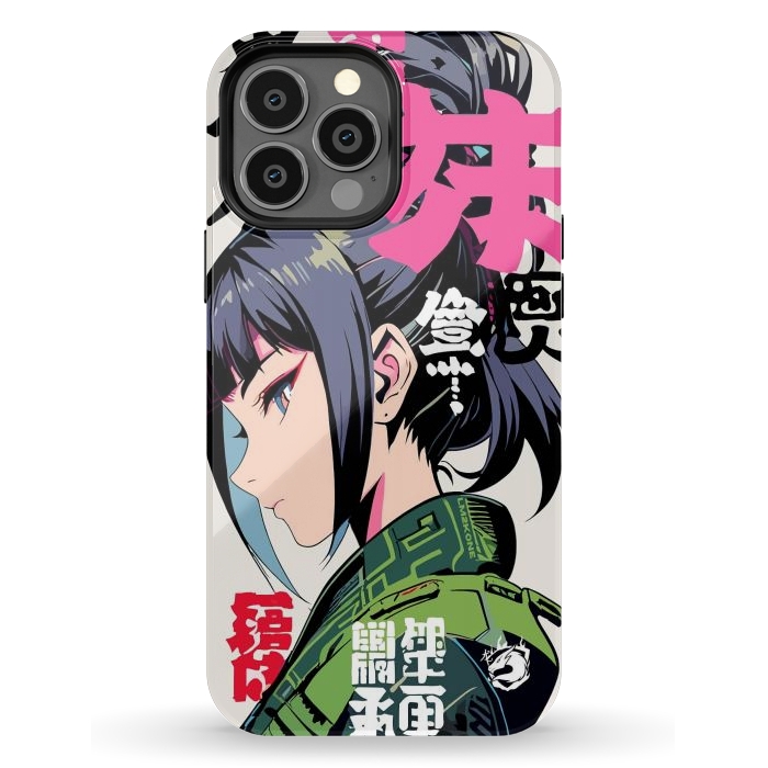 iPhone 13 Pro Max StrongFit Green Geisha Anime by LM2Kone