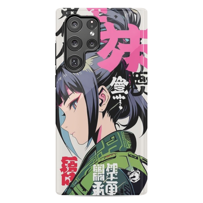 Galaxy S22 Ultra StrongFit Green Geisha Anime by LM2Kone