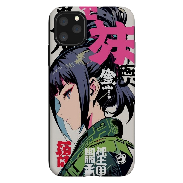 iPhone 11 Pro Max StrongFit Green Geisha Anime by LM2Kone