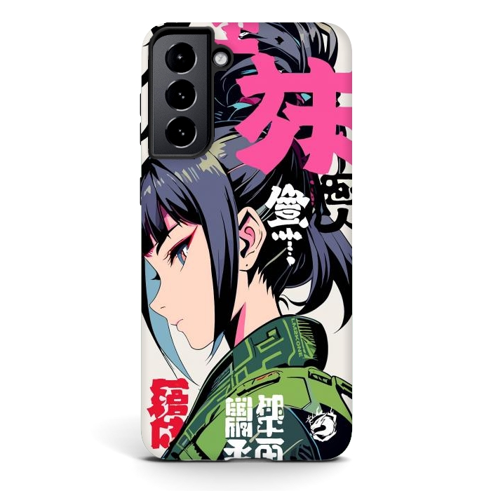 Galaxy S21 StrongFit Green Geisha Anime by LM2Kone