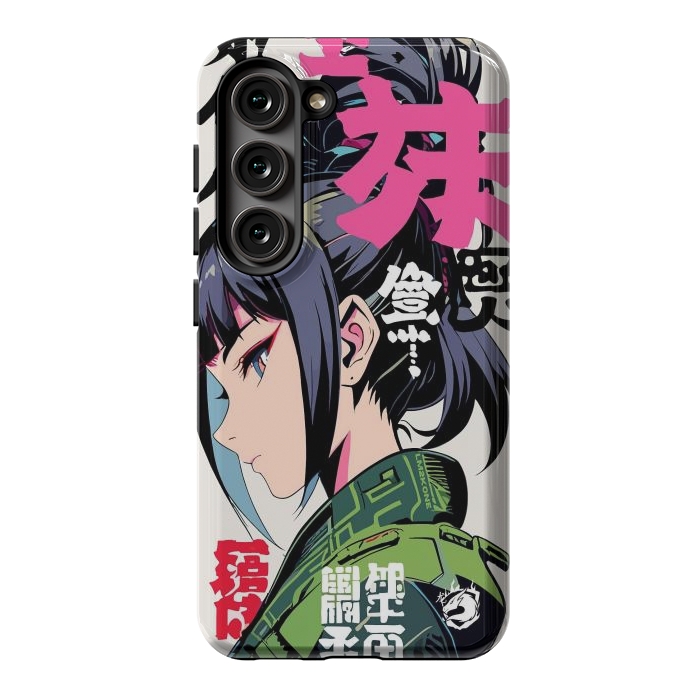 Galaxy S23 StrongFit Green Geisha Anime by LM2Kone