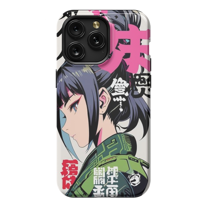 iPhone 15 Pro Max StrongFit Green Geisha Anime by LM2Kone