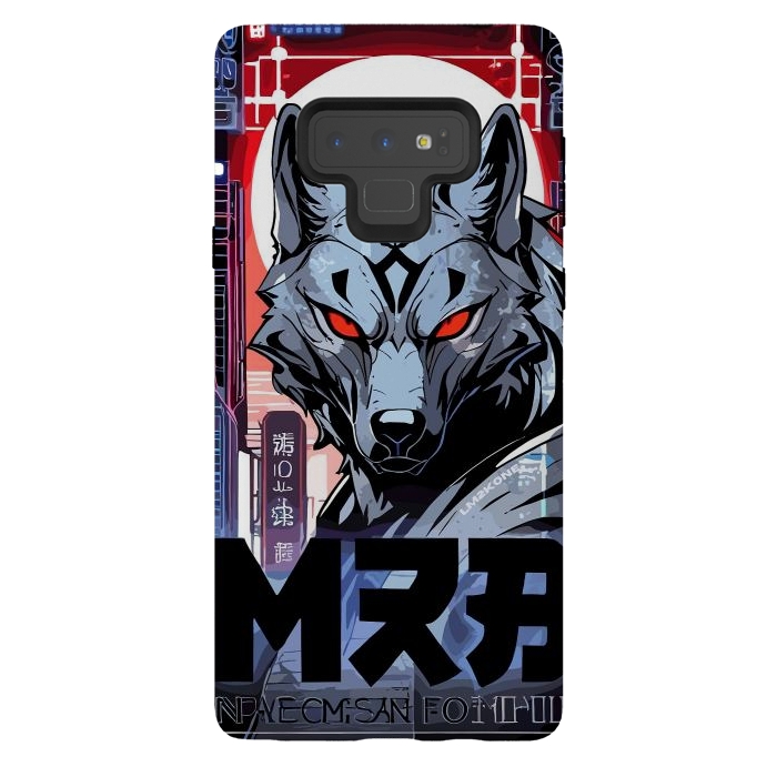 Galaxy Note 9 StrongFit Cyberpunk Silver Wolf by LM2Kone