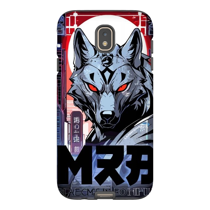 Galaxy J7 StrongFit Cyberpunk Silver Wolf by LM2Kone