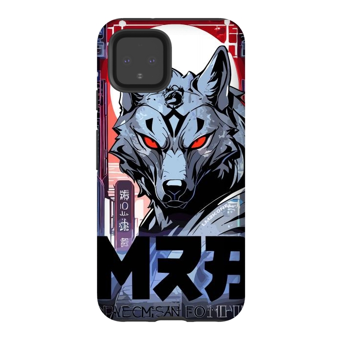 Pixel 4 StrongFit Cyberpunk Silver Wolf by LM2Kone