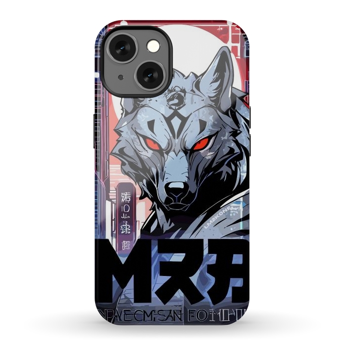 iPhone 13 StrongFit Cyberpunk Silver Wolf by LM2Kone