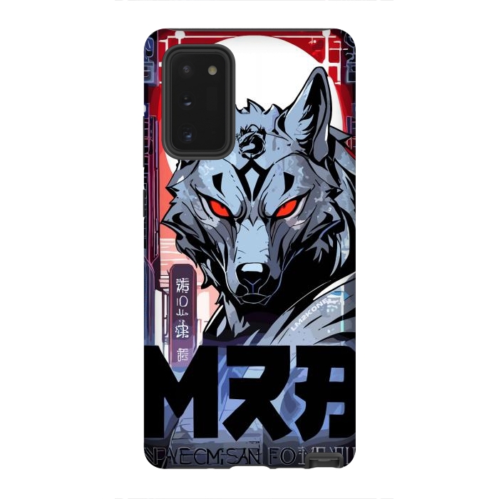 Galaxy Note 20 StrongFit Cyberpunk Silver Wolf by LM2Kone