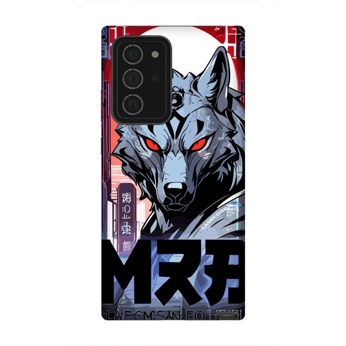 Galaxy Note 20 Ultra StrongFit Cyberpunk Silver Wolf by LM2Kone