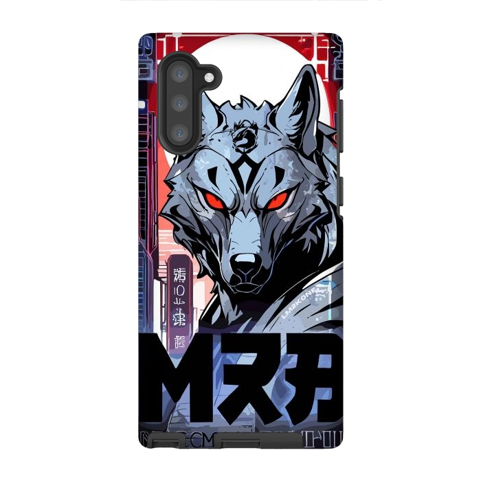 Galaxy Note 10 StrongFit Cyberpunk Silver Wolf by LM2Kone