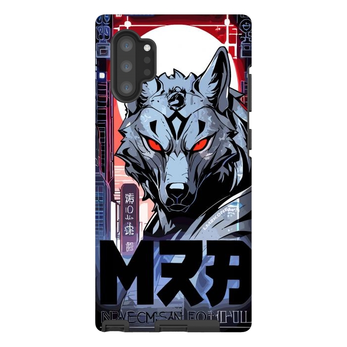 Galaxy Note 10 plus StrongFit Cyberpunk Silver Wolf by LM2Kone