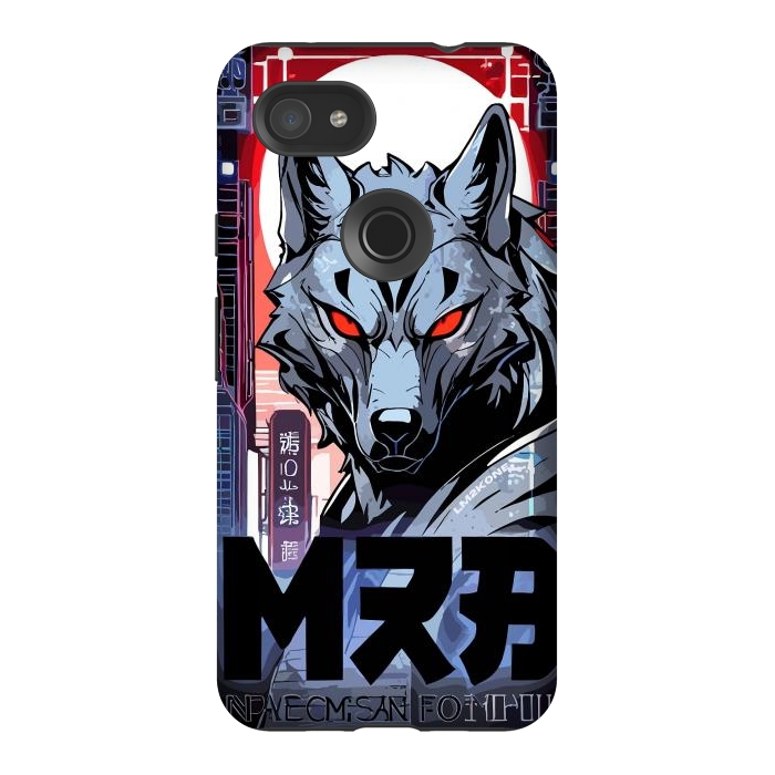 Pixel 3AXL StrongFit Cyberpunk Silver Wolf by LM2Kone