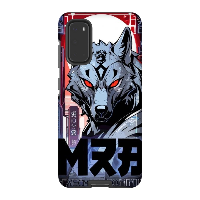 Galaxy S20 StrongFit Cyberpunk Silver Wolf by LM2Kone