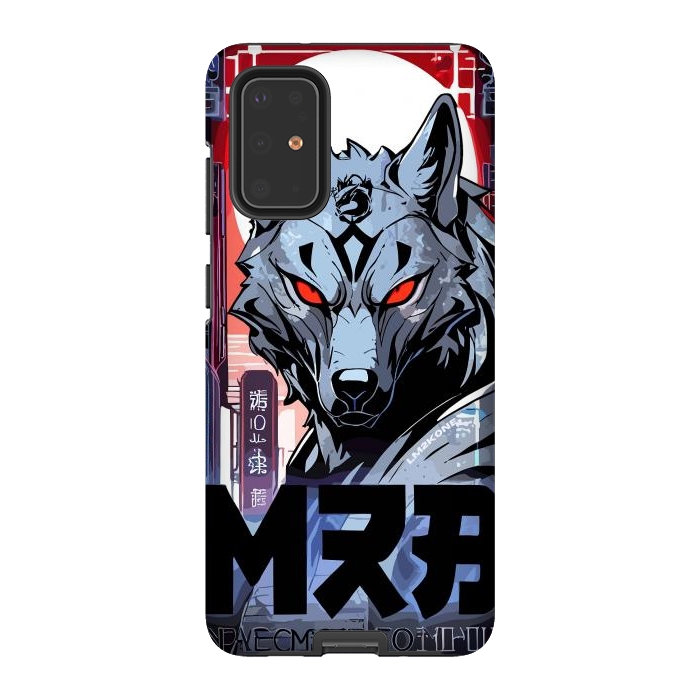 Galaxy S20 Plus StrongFit Cyberpunk Silver Wolf by LM2Kone