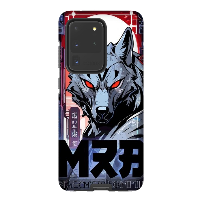 Galaxy S20 Ultra StrongFit Cyberpunk Silver Wolf by LM2Kone