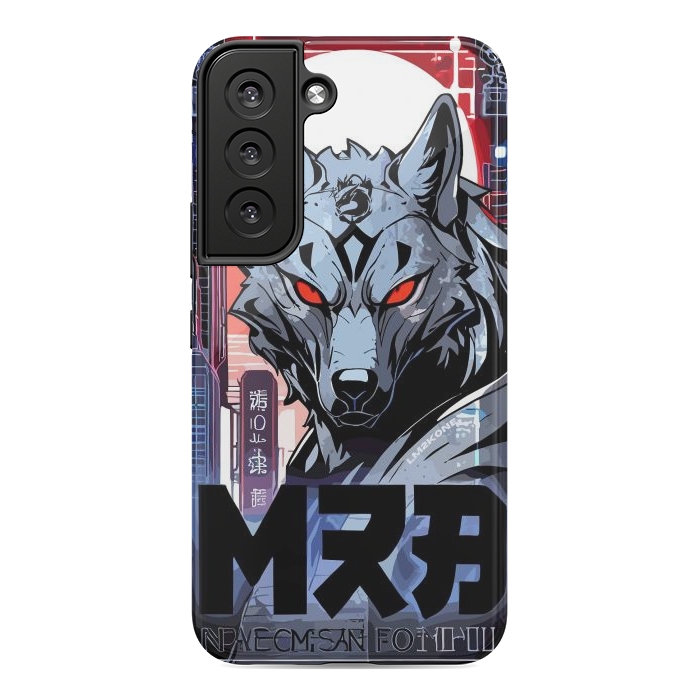 Galaxy S22 StrongFit Cyberpunk Silver Wolf by LM2Kone