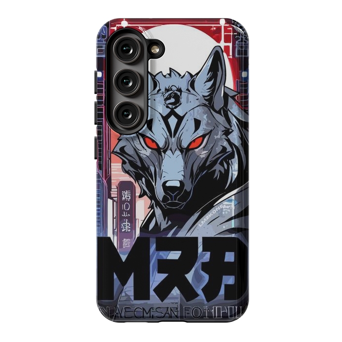 Galaxy S23 StrongFit Cyberpunk Silver Wolf by LM2Kone